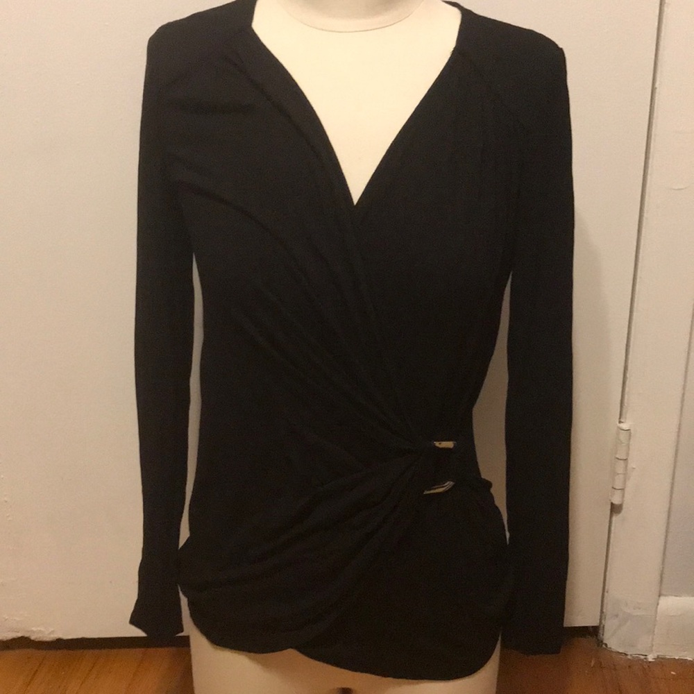 Cache Blouse Black Size Small
